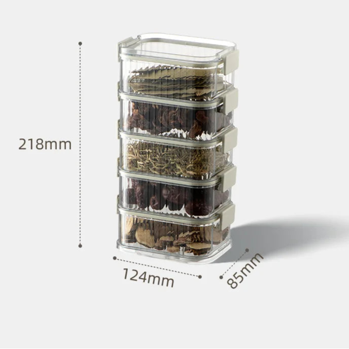 Sturdy Transparent Sealed Jars