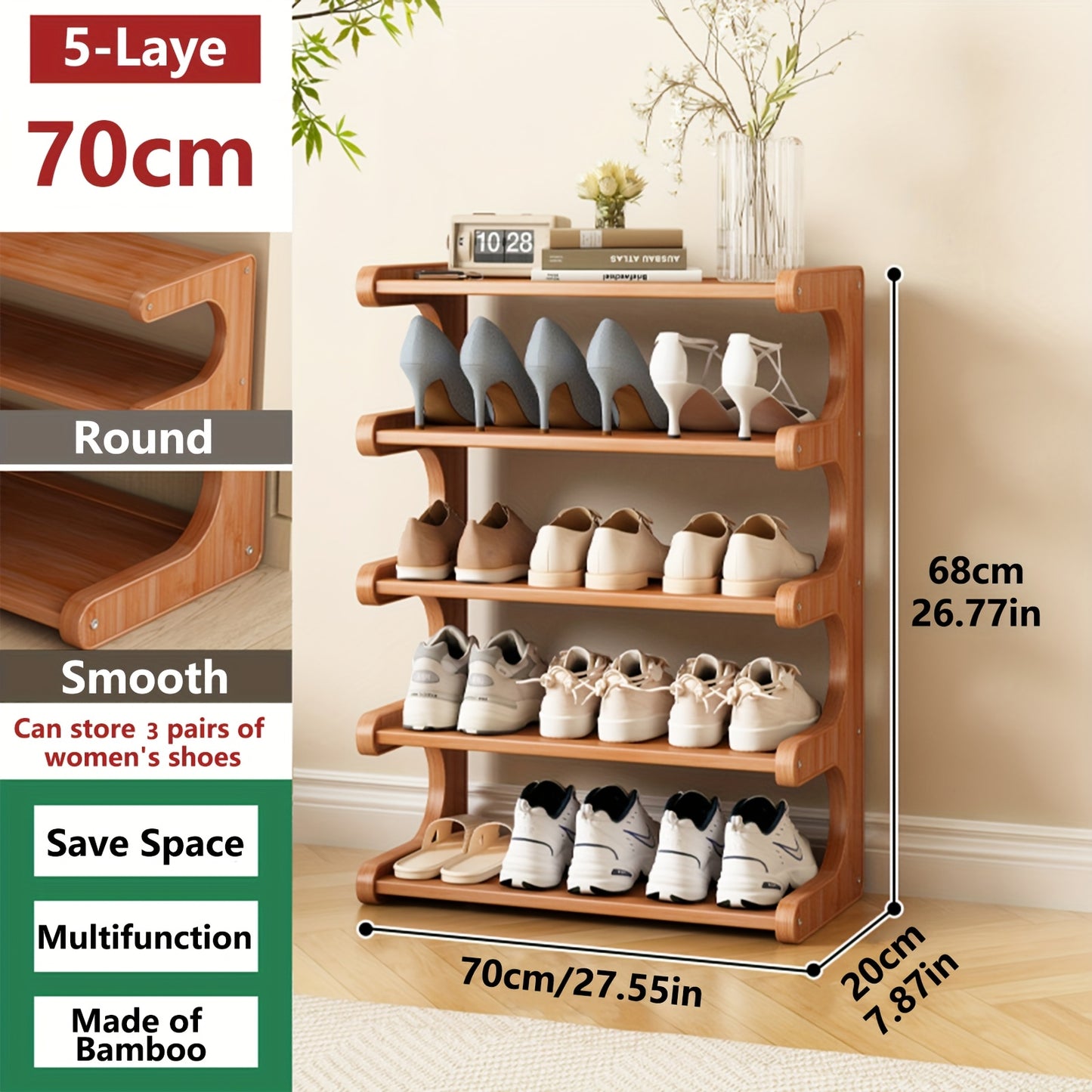 Practical Shelving Unit Shoe Rack