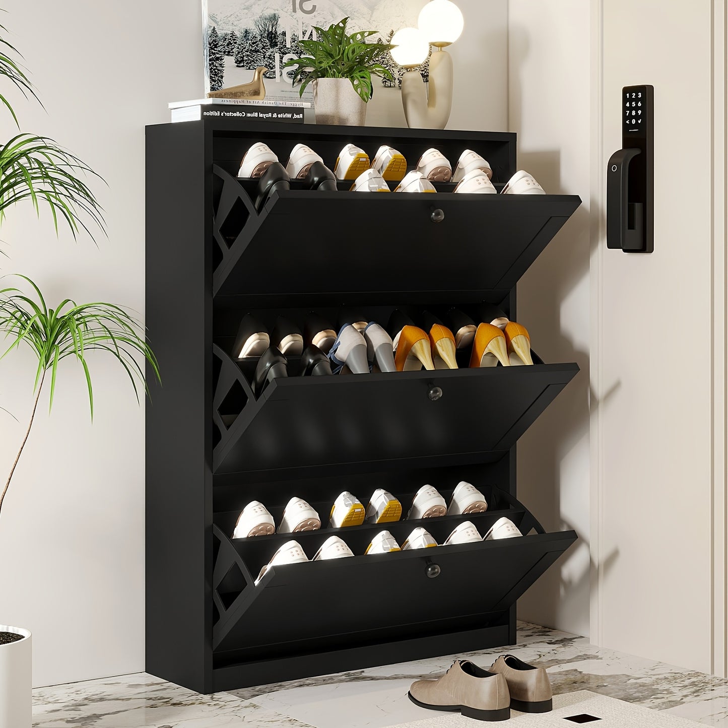 Wooden Modern Shoe Rack
