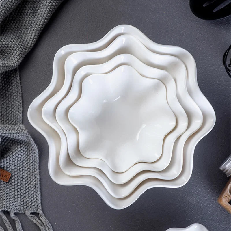 White Ceramic Plate