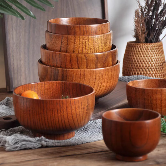 Japanese Wooden Bowls Wood