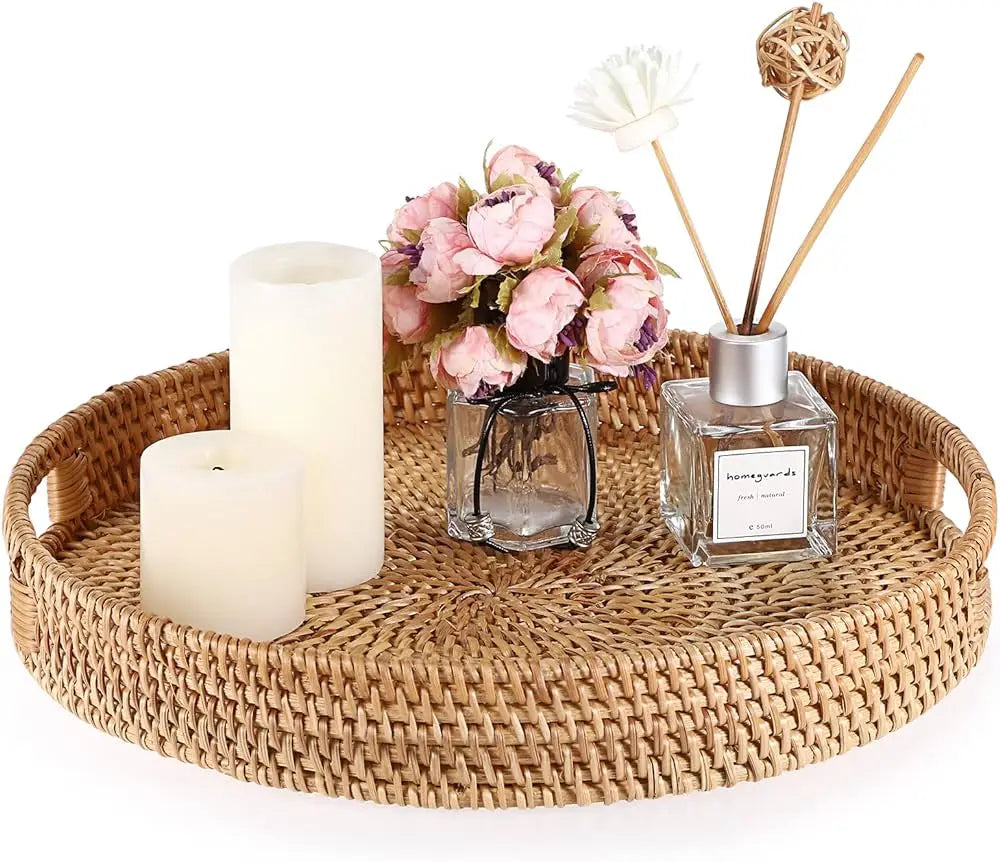 Natural Woven Serving Tray