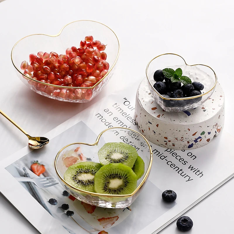Glass Love Heart Shape Bowl