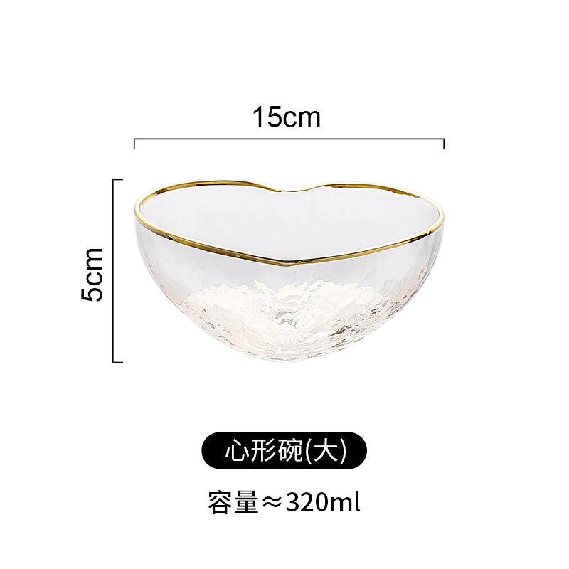 Glass Love Heart Shape Bowl