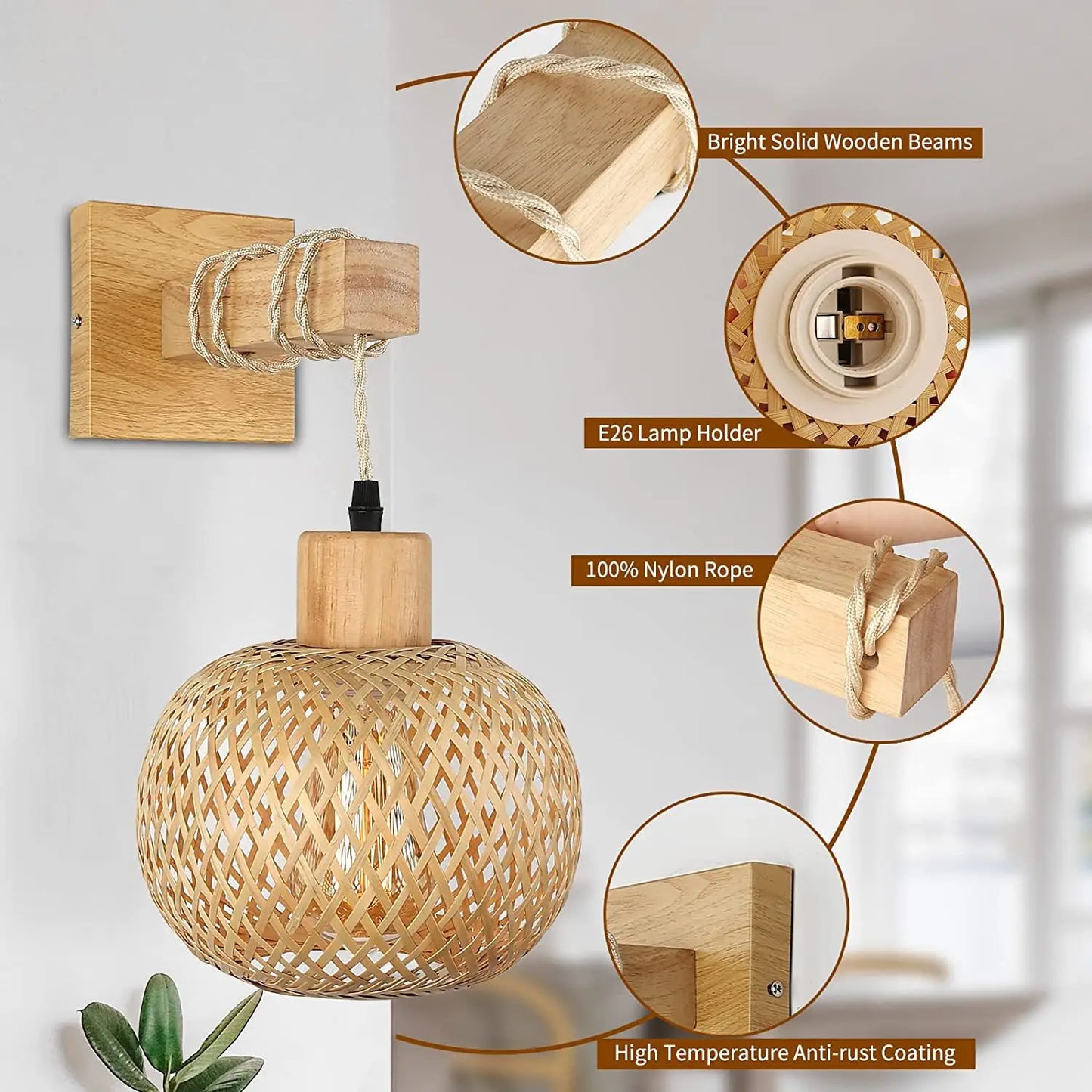 Style Bamboo Lamp
