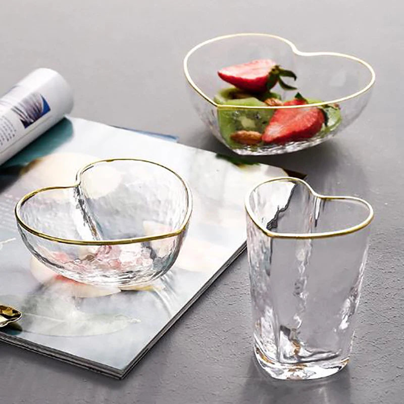 Glass Love Heart Shape Bowl