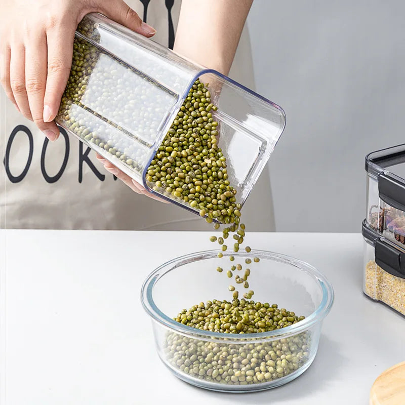 Sealed Jars Sets Stackable  Storage Sealed