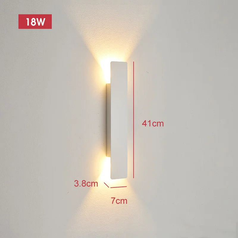 Outdoor Waterproof Wall Lamps Strip Aluminum Wall