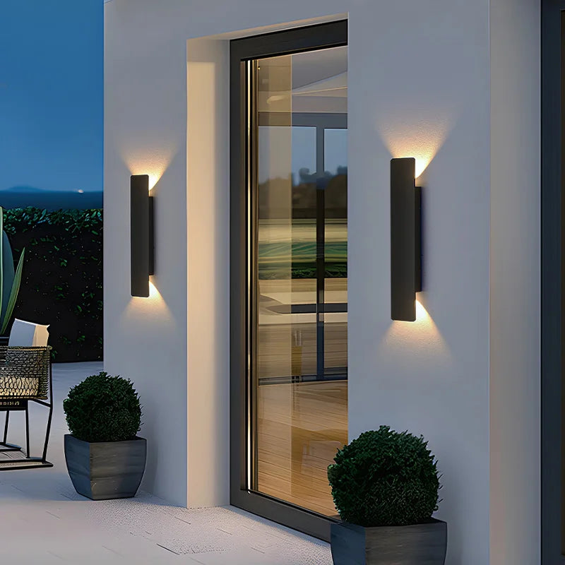 Outdoor Waterproof Wall Lamps Strip Aluminum Wall