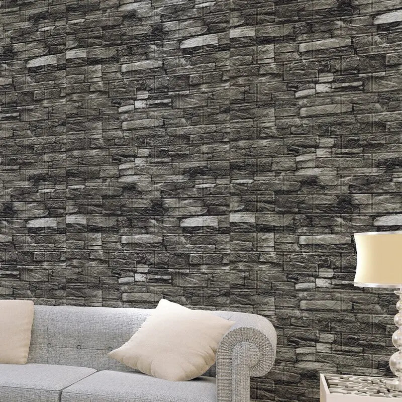 Decorative waterproof and moisture-proof self-adhesive wallpaper