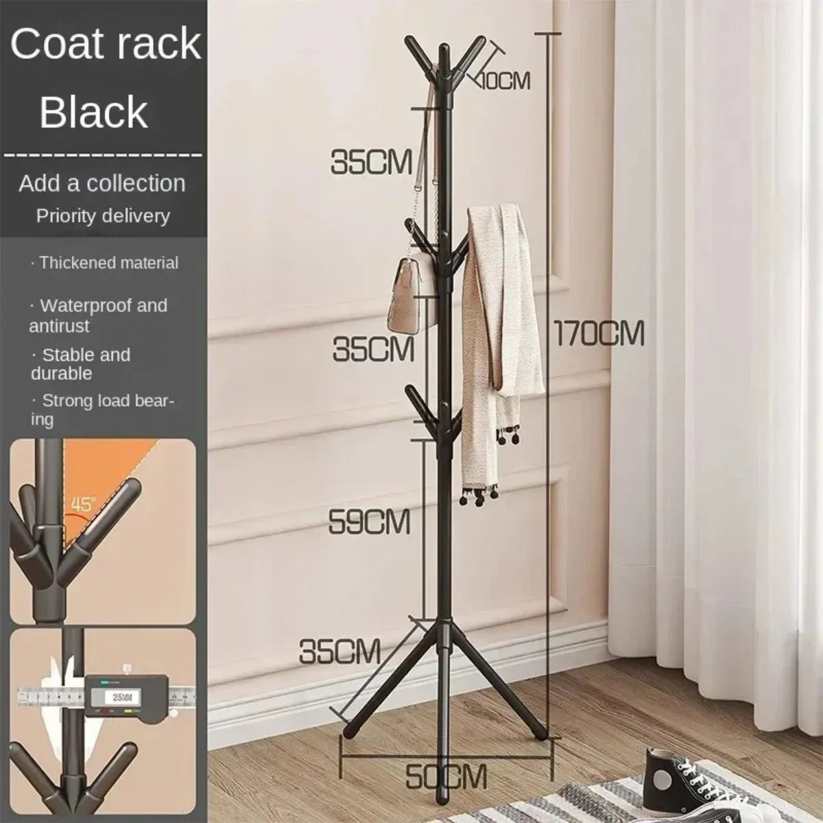 Modern Minimalist Floor Coat Rack