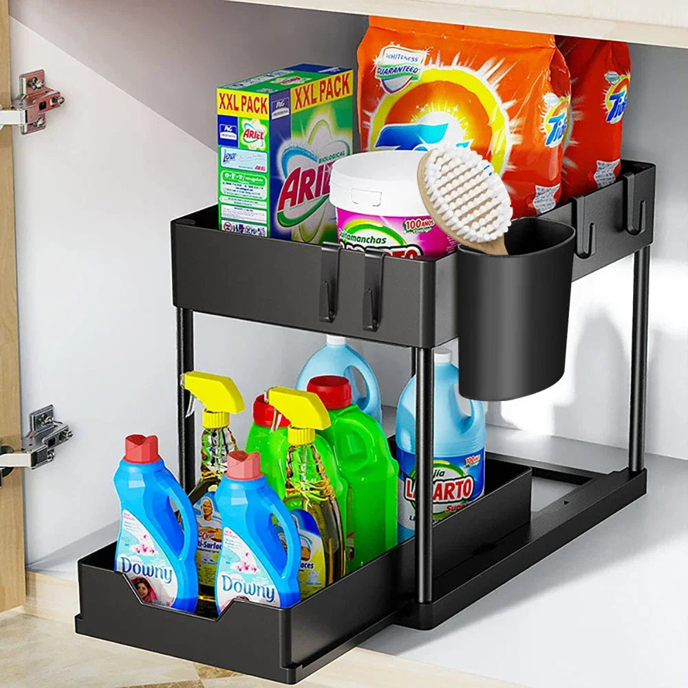 Sliding Cabinet Storage Rack
