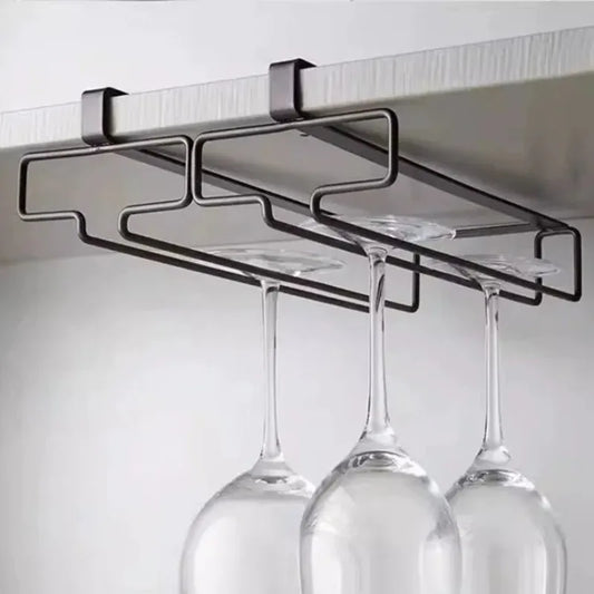 No Drilling Metal Wine Glass Holder