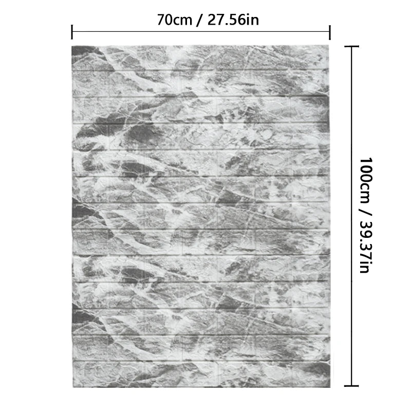 Decorative waterproof and moisture-proof self-adhesive wallpaper