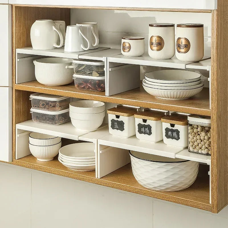 Cupboard Organizer Retractable Cabinet