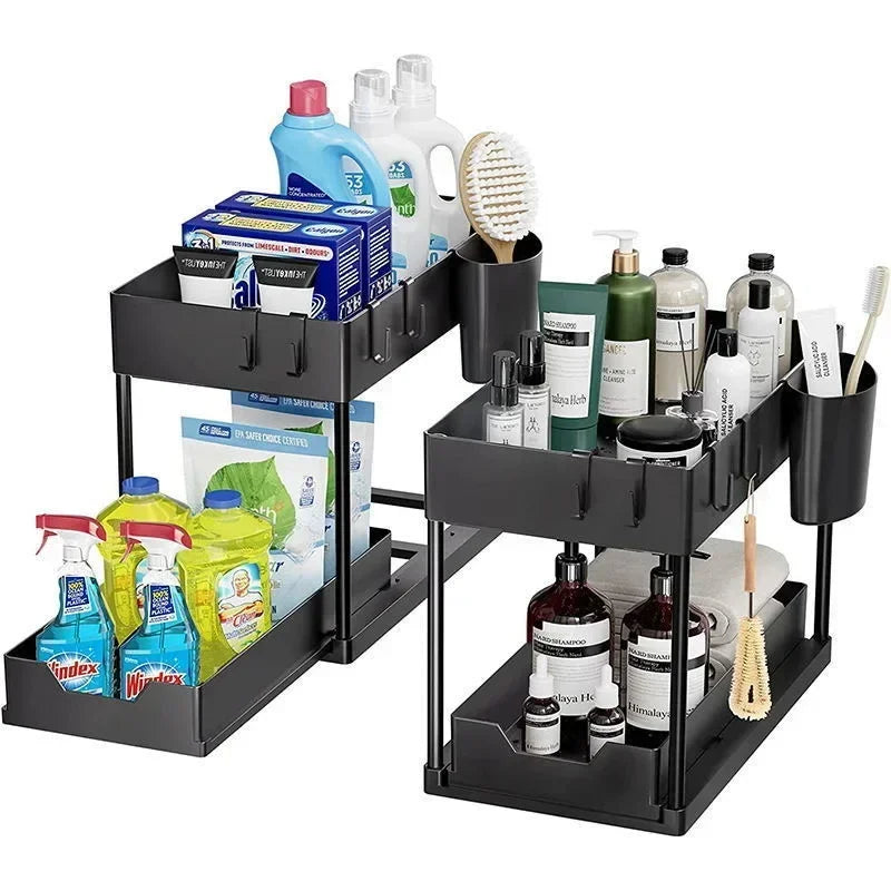 Sliding Cabinet Storage Rack