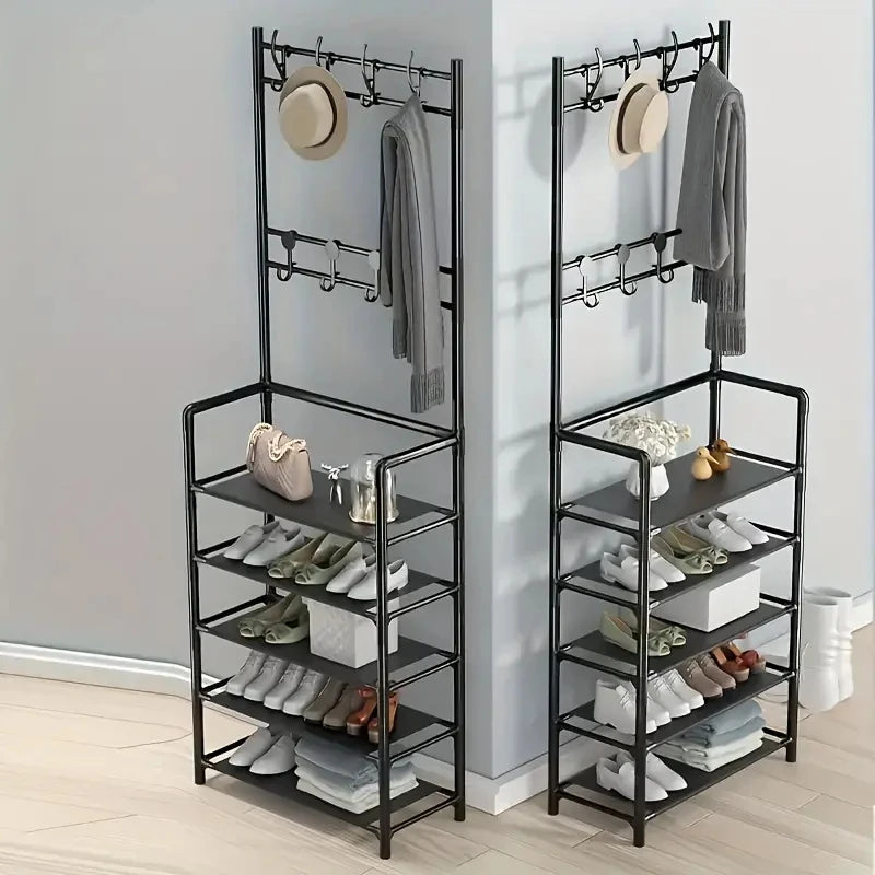 Clothes Hanger And Shoe Rack
