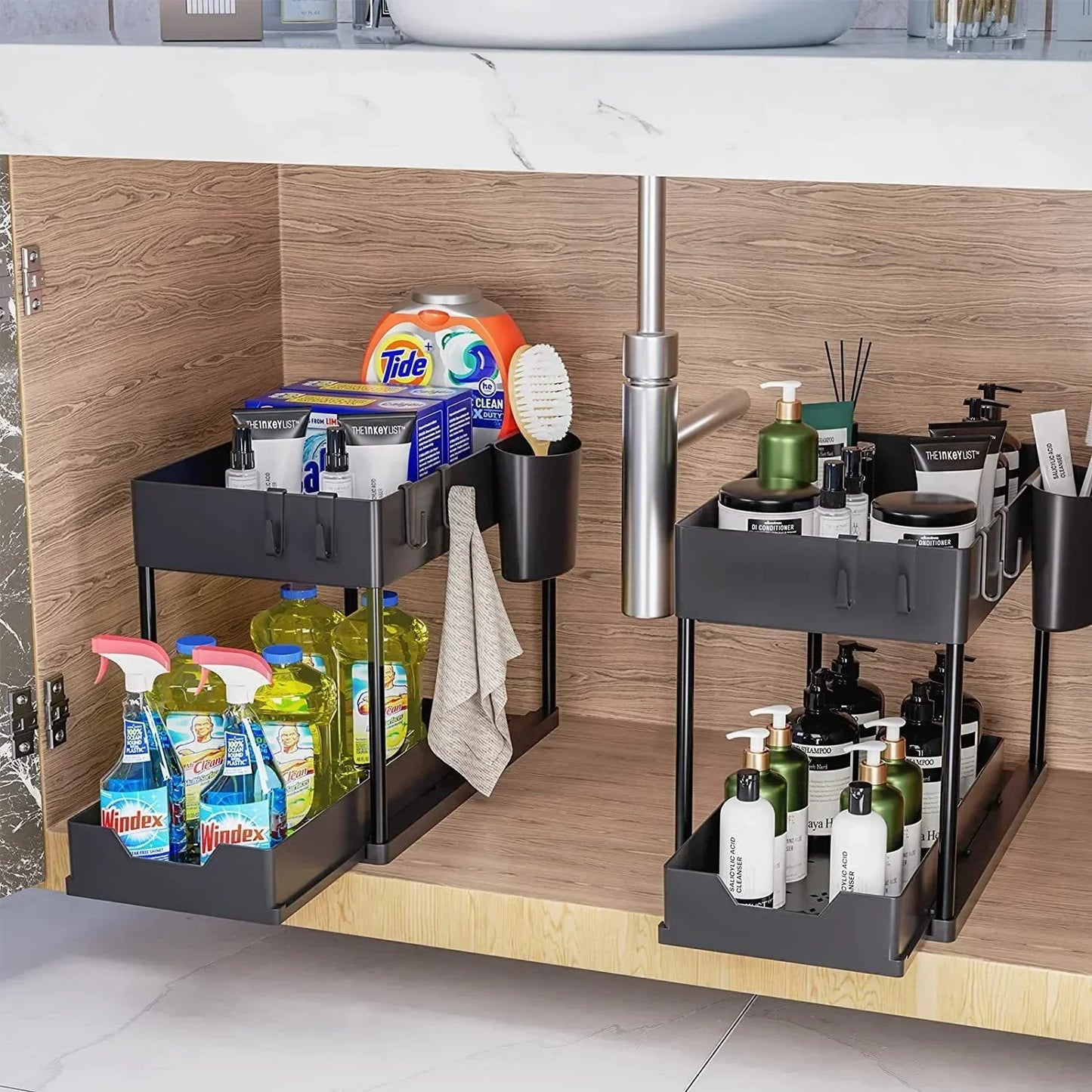 Sliding Cabinet Storage Rack