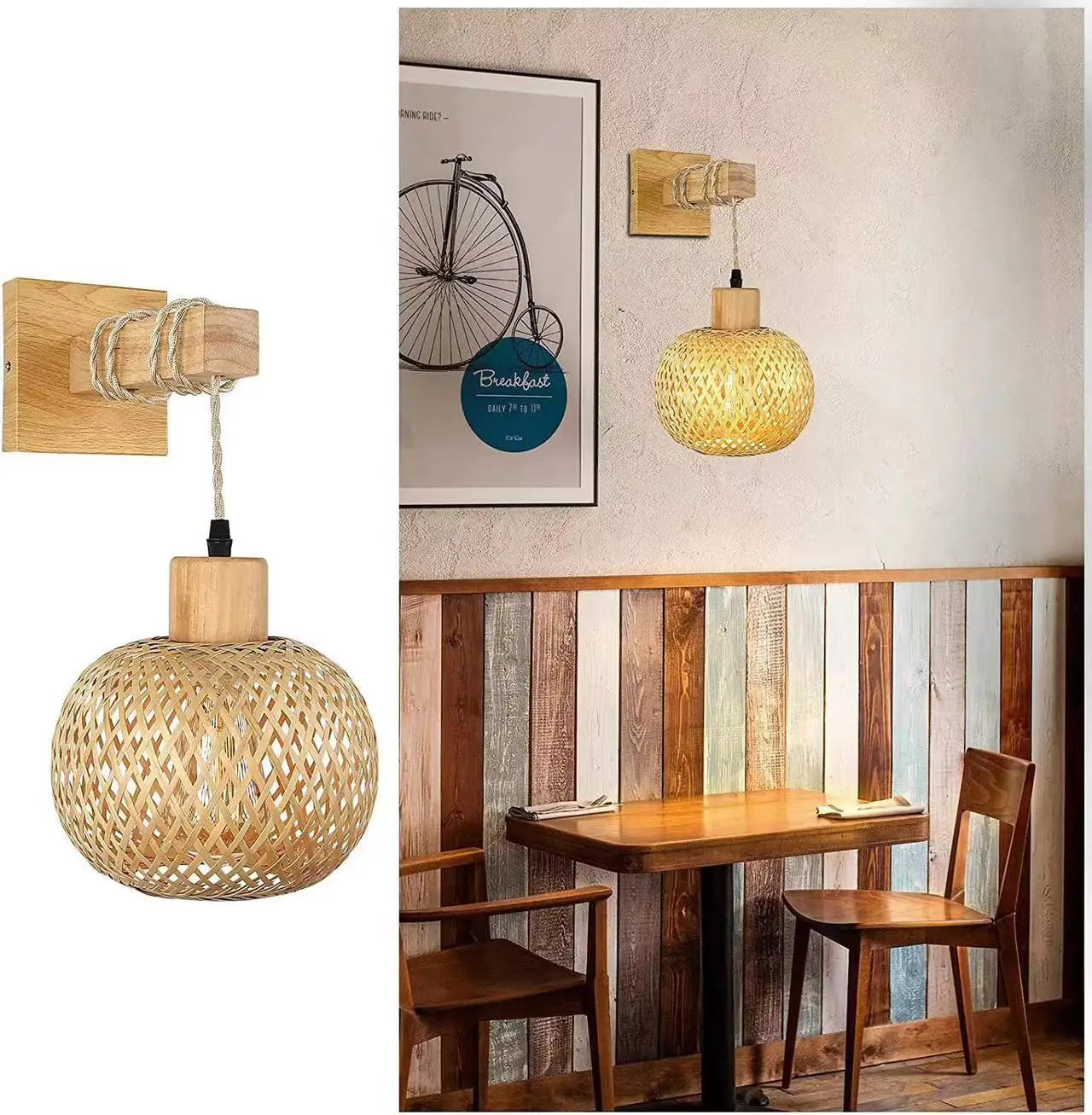 Style Bamboo Lamp