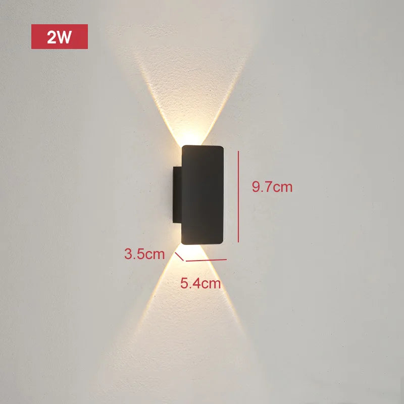 Outdoor Waterproof Wall Lamps Strip Aluminum Wall