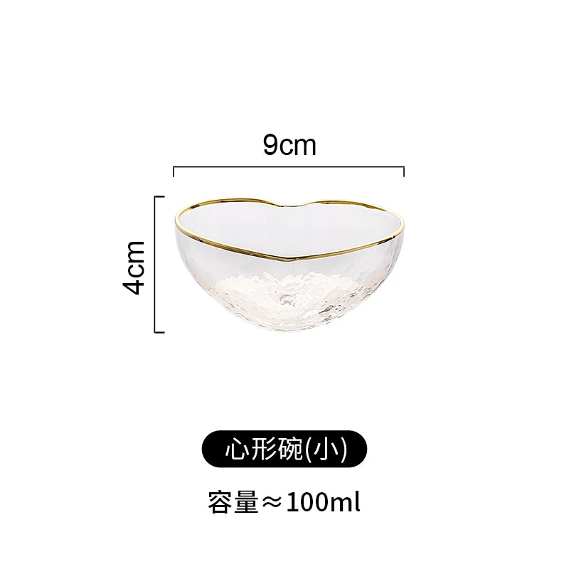 Glass Love Heart Shape Bowl