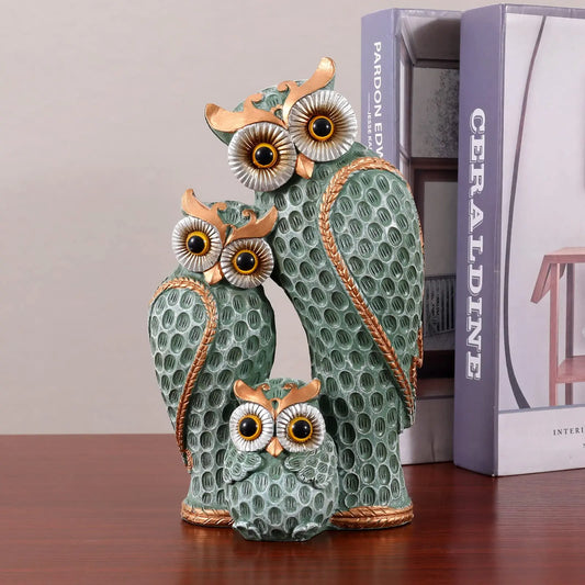 Owl Statues Home Decor