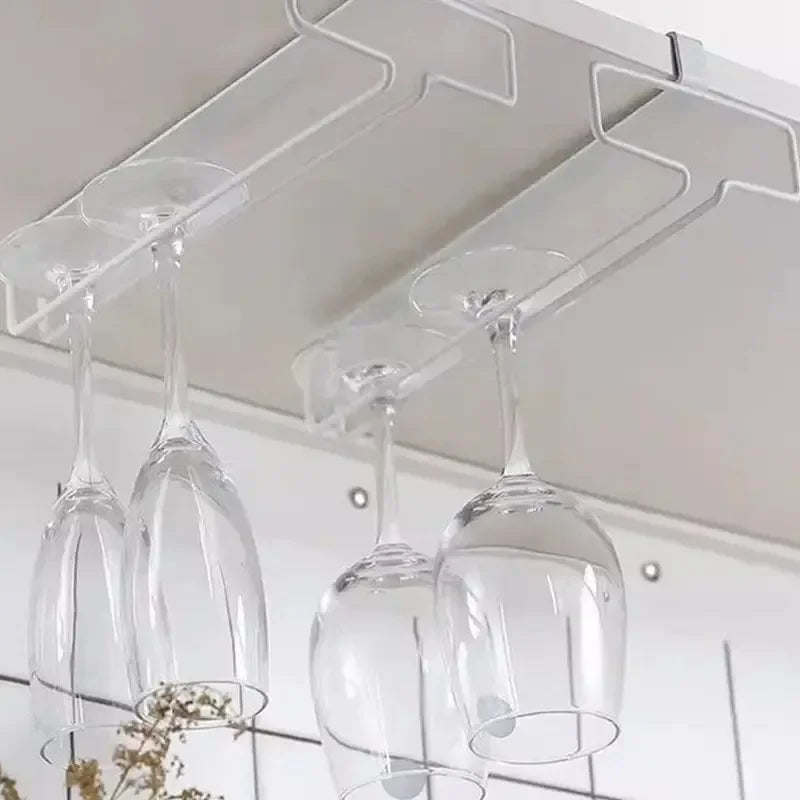 No Drilling Metal Wine Glass Holder