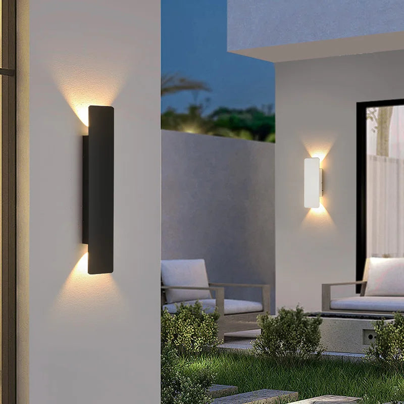 Outdoor Waterproof Wall Lamps Strip Aluminum Wall
