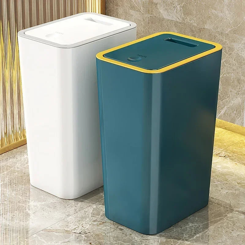 10L Odor Proof Trash Can with One Touch