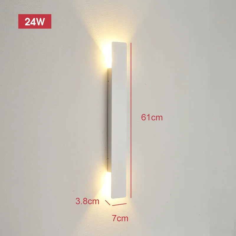 Outdoor Waterproof Wall Lamps Strip Aluminum Wall