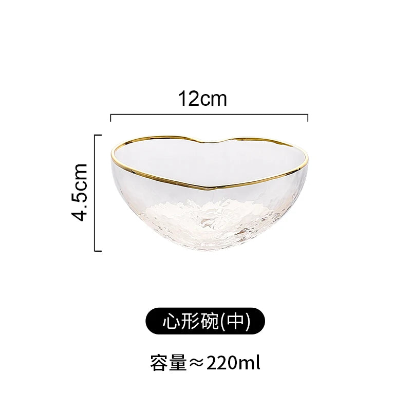 Glass Love Heart Shape Bowl