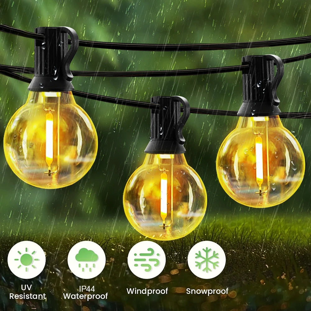 Solar G40 Outdoor String Lights