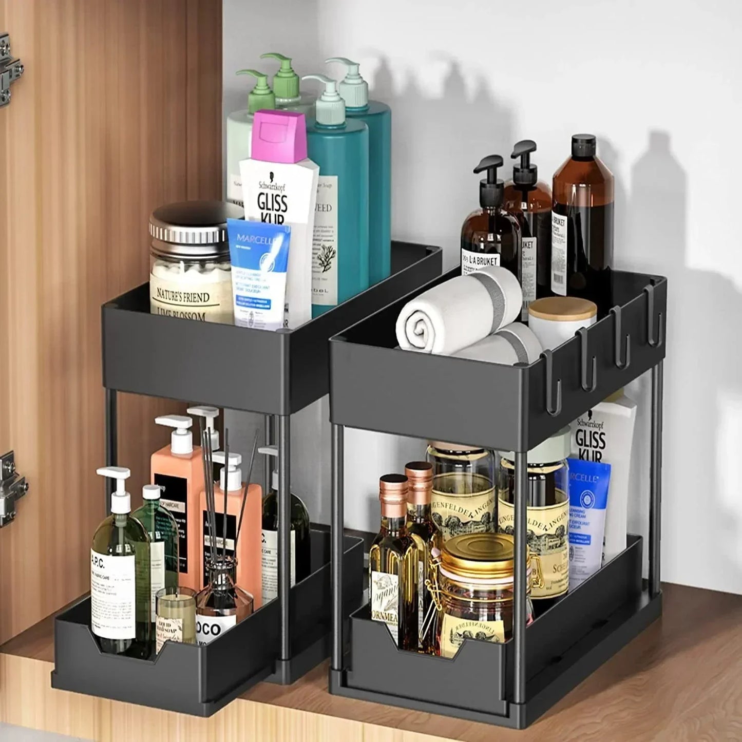 Sliding Cabinet Storage Rack