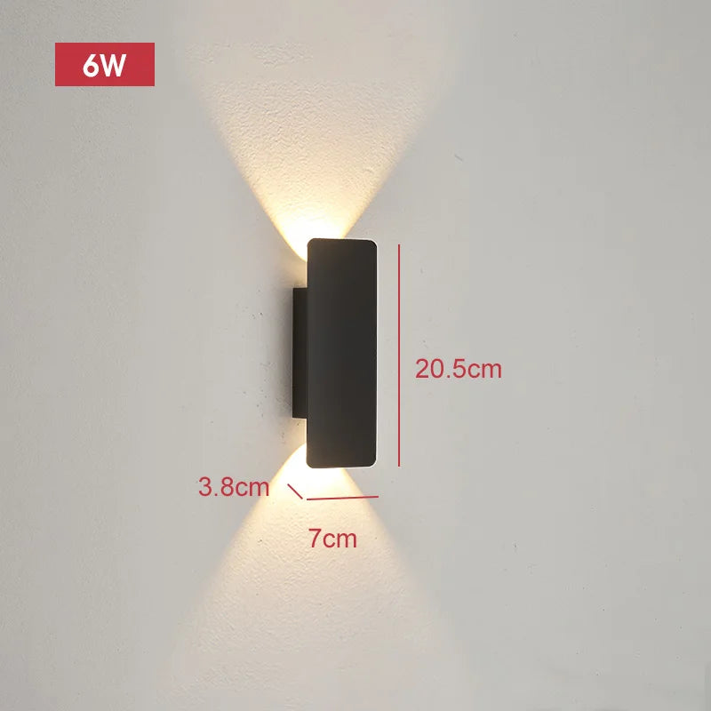 Outdoor Waterproof Wall Lamps Strip Aluminum Wall