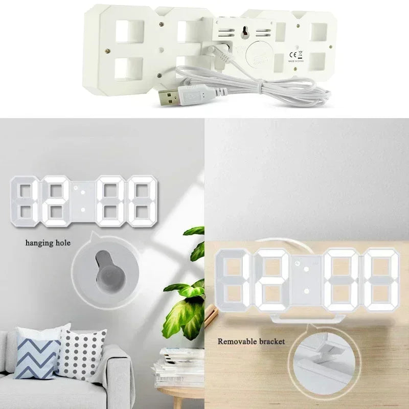 Digital Clock Desk Watches Electronic Alarm Modern