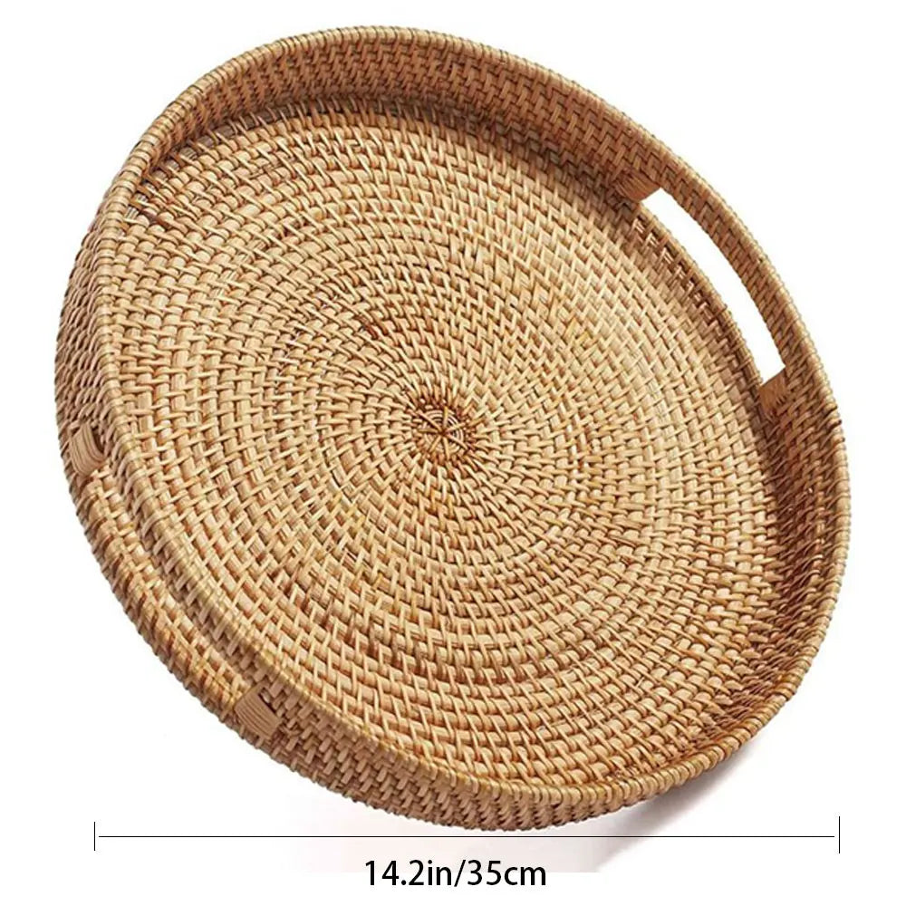 Natural Woven Serving Tray