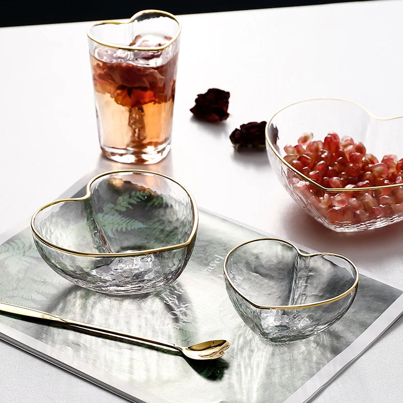 Glass Love Heart Shape Bowl