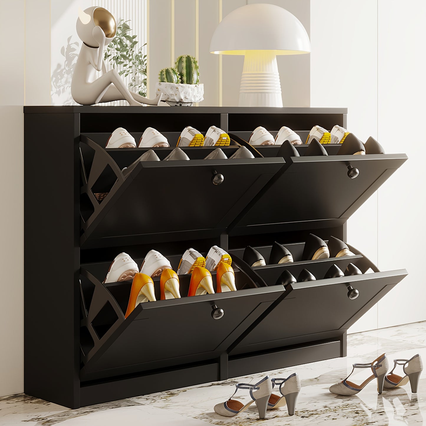 Wooden Modern Shoe Rack