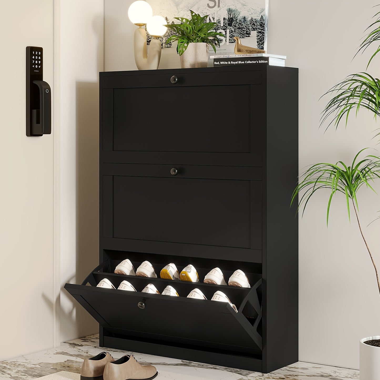 Wooden Modern Shoe Rack