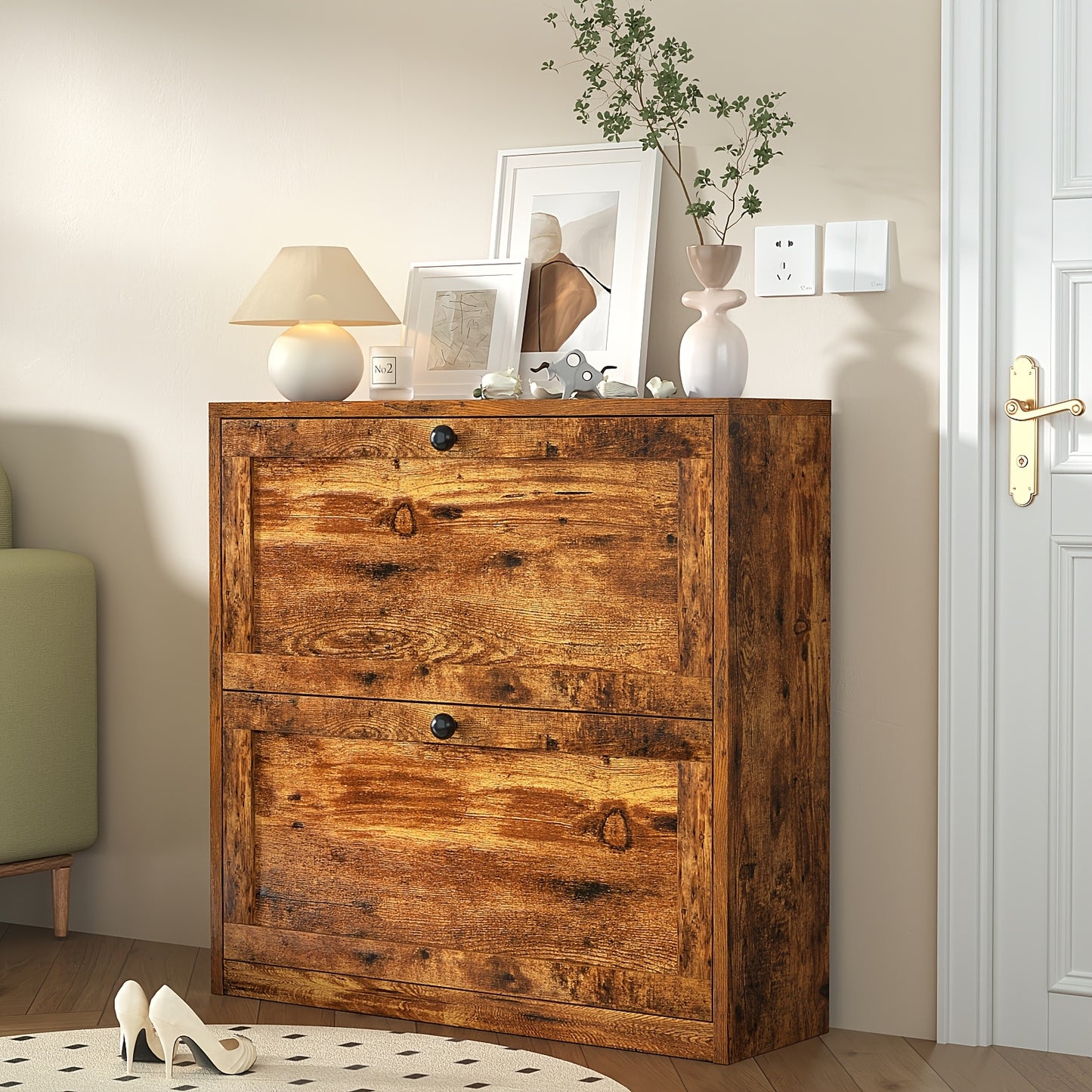 Wooden Modern Shoe Rack